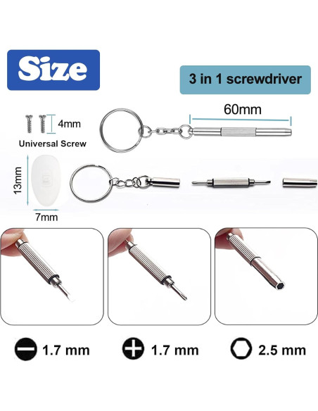 Kit de Reparación de Almohadillas para Nariz de Gafas Omnful - 10 Pares de Silicona Suave Kit de Reparación de Almohadillas para Nariz de Gafas Omnful - 10 Pares de Silicona Suave