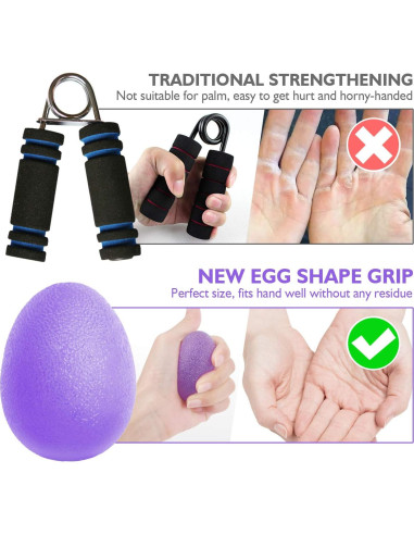 Entrenador de Fuerza de Agarre Peradix - Set 3 Pelotas