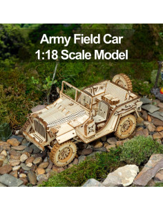 Rompecabezas 3D ROKR MC701 Auto Militar Madera 300g 2