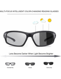 Gafas de sol fotocromáticas YIMI UV400 para hombres y mujeres 2
