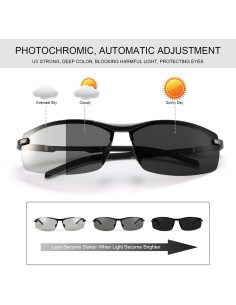 Gafas de sol polarizadas YIMI fotocromáticas UV400 2