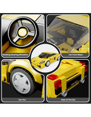 Coche de Construcción Mould King 342 Piezas para Niños 8+