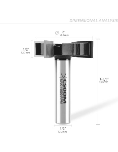 Fresa de Superficie CSOOM CNC 3 Piezas 50.8 mm 4 Alas