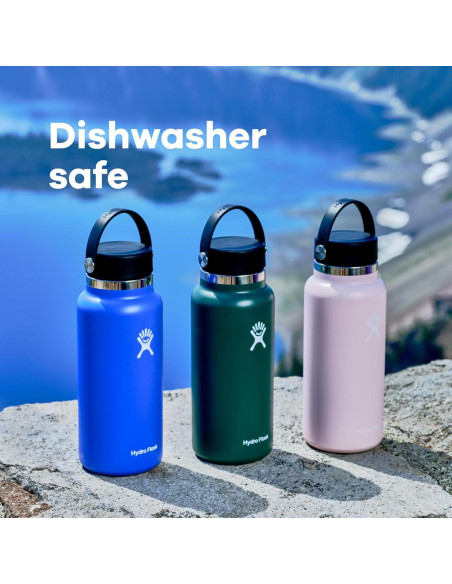 Botella de agua Hydro Flask 32 oz acero inoxidable negra Botella de agua Hydro Flask 32 oz acero inoxidable negra