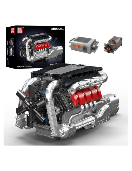 Mould King Motor V8 10203 Kit de Bloques 1169 Pcs STEM Mould King Motor V8 10203 Kit de Bloques 1169 Pcs STEM