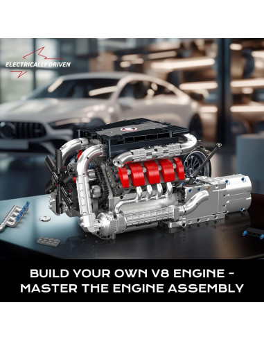 Mould King Motor V8 10203 Kit de Bloques 1169 Pcs STEM
