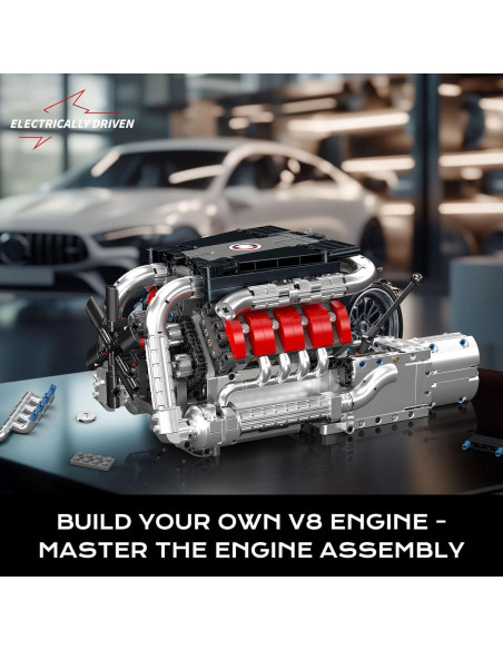 Mould King Motor V8 10203 Kit de Bloques 1169 Pcs STEM Mould King Motor V8 10203 Kit de Bloques 1169 Pcs STEM