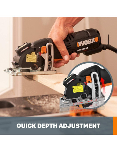 Sierra Circular Compacta Eléctrica Worx WX420L 3-3/8" 400W