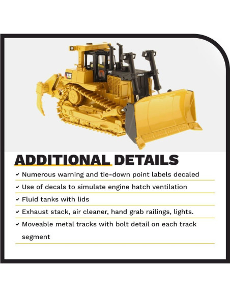 Tractor de Oruga Diecast Masters Caterpillar D10T 1:50 Tractor de Oruga Diecast Masters Caterpillar D10T 1:50