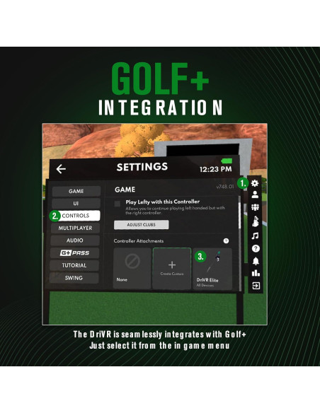 Mango de Golf VR DeadEyeVR Elite para Quest 2, 3 y Pro Mango de Golf VR DeadEyeVR Elite para Quest 2, 3 y Pro