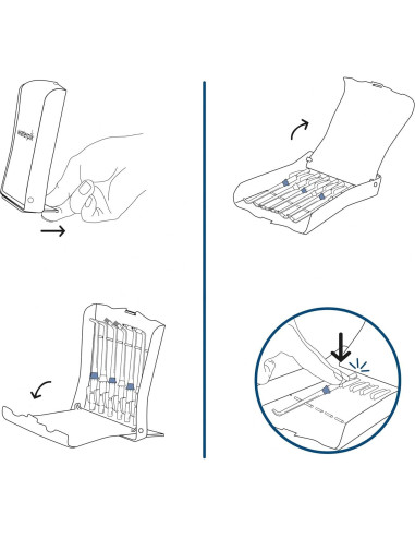 Consejos de Reemplazo Waterpik TS-100E con Estuche 6 Piezas