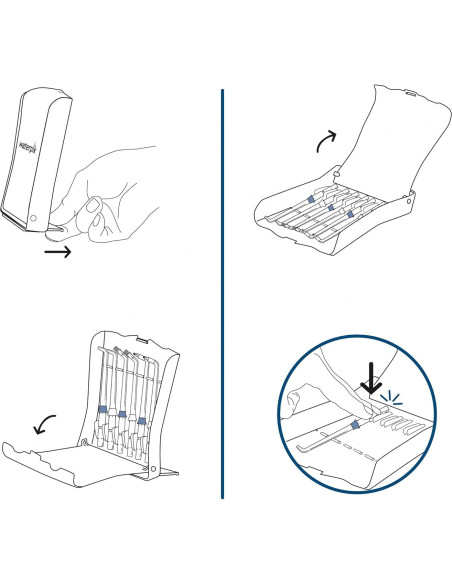 Consejos de Reemplazo Waterpik TS-100E con Estuche 6 Piezas Consejos de Reemplazo Waterpik TS-100E con Estuche 6 Piezas