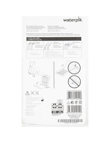 Consejos de Reemplazo Waterpik TS-100E con Estuche 6 Piezas Consejos de Reemplazo Waterpik TS-100E con Estuche 6 Piezas