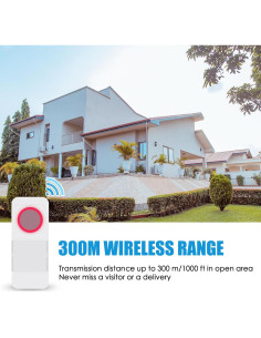 Timbre Inalámbrico SURNICE 1000 Pies 38 Melodías Impermeable 2