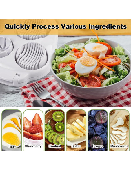Cortador de Huevos GFTHKL 3 en 1 Acero Inoxidable Fácil Limpieza Cortador de Huevos GFTHKL 3 en 1 Acero Inoxidable Fácil Limpieza