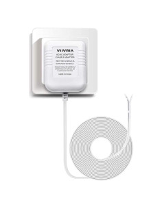 Transformador 24V AC VIIVRIA con Cable de 8M para Timbres y Termostatos