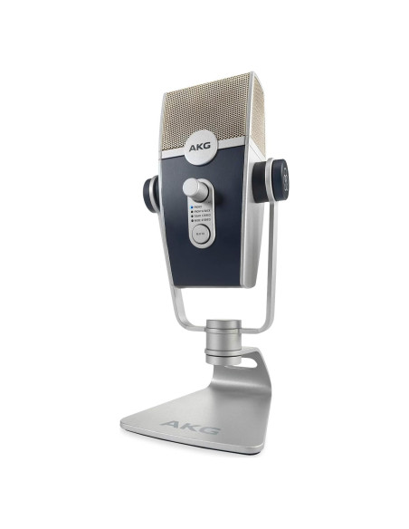 Micrófono USB C AKG Lyra Ultra-HD para PC y Mac - Azul y Plata Micrófono USB C AKG Lyra Ultra-HD para PC y Mac - Azul y Plata