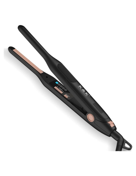 Plancha K&K Mini para Cabello Corto 0.76 cm Doble Voltaje Plancha K&K Mini para Cabello Corto 0.76 cm Doble Voltaje