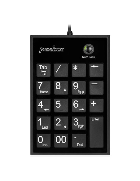 Teclado Numérico Perixx PPD-202 USB 19 Teclas Grande Teclado Numérico Perixx PPD-202 USB 19 Teclas Grande