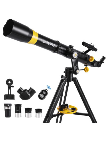 Telescopio 90mm Koolpte 900mm Aumento 45-450x Adaptador Móvil