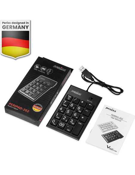 Teclado Numérico Perixx PPD-202 USB 19 Teclas Grande Teclado Numérico Perixx PPD-202 USB 19 Teclas Grande