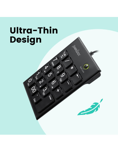 Teclado Numérico Perixx PPD-202 USB 19 Teclas Grande