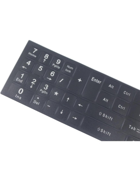 Etiquetas de Teclado Numérico Yuomik 2 Pcs Mate Universales Etiquetas de Teclado Numérico Yuomik 2 Pcs Mate Universales