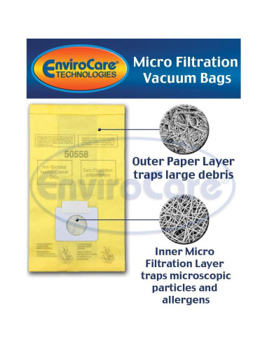 Bolsas de Aspiradora EnviroCare Tipo C/Q para Kenmore y Panasonic - 9 Unidades