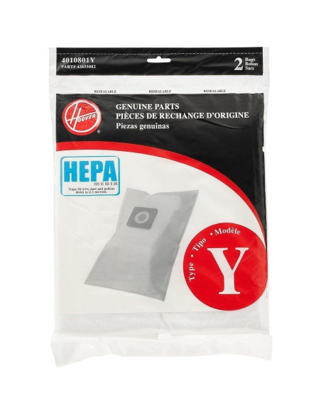 Bolsa de Filtro HEPA Hoover Tipo Y - Juego de 4 Unidades Bolsa de Filtro HEPA Hoover Tipo Y - Juego de 4 Unidades
