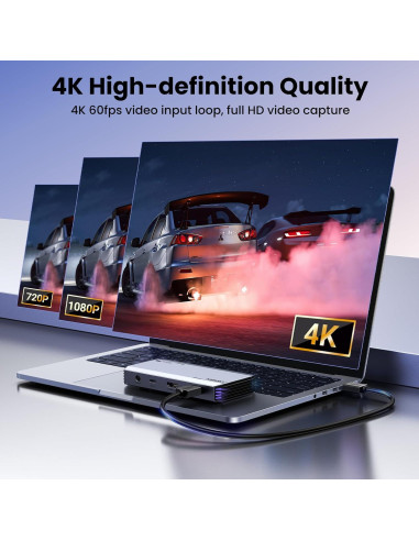 Tarjeta de Captura UGREEN 4K@60Hz HDMI USB 3.0 para Streaming