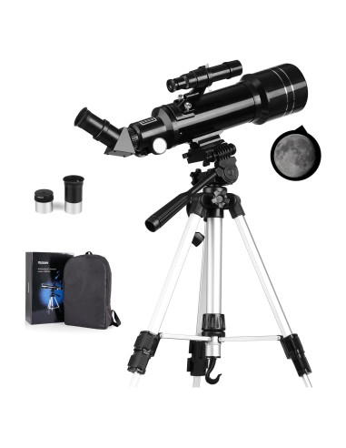 Telescopio Astronómico Richya 400/70 Refractor con Trípode