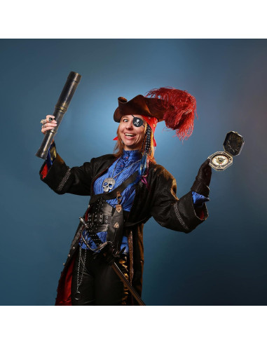 Accesorio de Telescopio Eco-Fused con Brújula y Parche Pirata