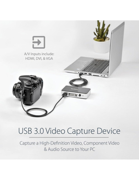 Capturador de Video HDMI StarTech.com 1080p 60fps USB 3.0 Capturador de Video HDMI StarTech.com 1080p 60fps USB 3.0