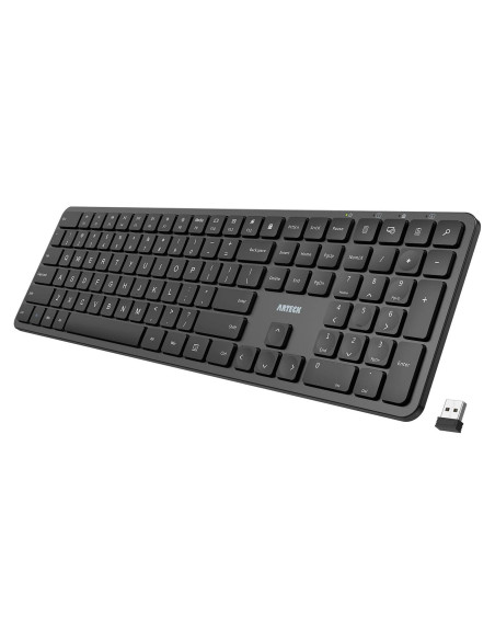 Teclado Inalámbrico Arteck USB 2.4G Completo con Numérico Teclado Inalámbrico Arteck USB 2.4G Completo con Numérico
