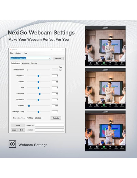 Cámara Web 4K NexiGo N950P con Control Remoto y Micrófonos Cámara Web 4K NexiGo N950P con Control Remoto y Micrófonos
