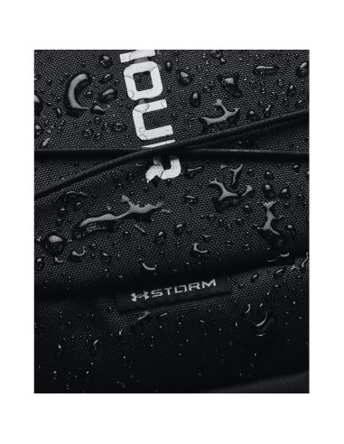 Mochila Deportiva Under Armour Hustle Unisex 26L Negro Plata