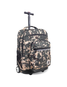 Mochila Rodante J World Camuflaje Verde 50.8 cm 38 Litros