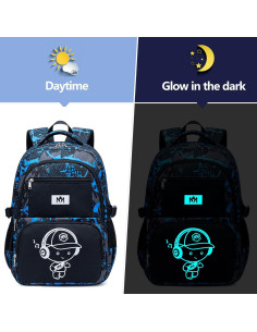 Mochila Escolar Camuflaje Bluboon para Niños 44.5x30.5cm 2