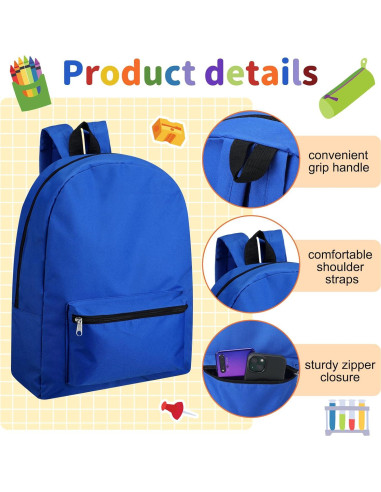 Mochila Escolar Silkfly 17" con 24 Suministros Multicolor
