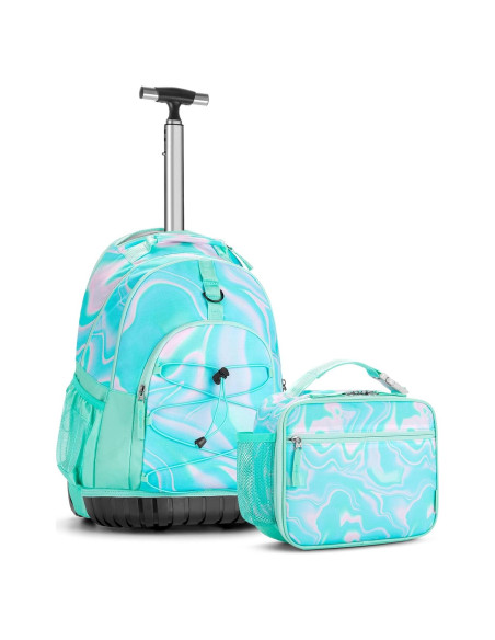 Mochila Rodante Choco Mocha Teal 18.7" con Almuerzo Mochila Rodante Choco Mocha Teal 18.7" con Almuerzo