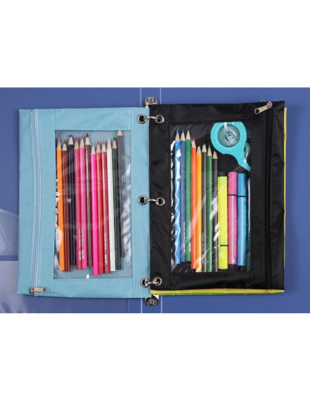 Estuche de Lápiz MaxFly 24 Paquetes Negro 25x18cm Estuche de Lápiz MaxFly 24 Paquetes Negro 25x18cm