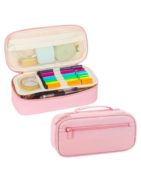 Estuche de Lápices Rosa Betarami Grande 22.86x10.92cm Estuche de Lápices Rosa Betarami Grande 22.86x10.92cm