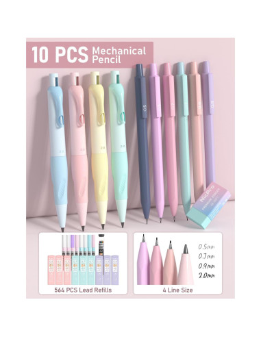 Set de Suministros Escolares Nicpro 78 PCS con Estuche Rosa