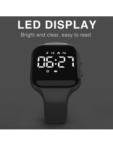 Reloj de Fitness Focwony Digital para Niños con Cronómetro