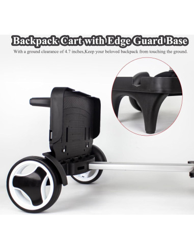 Carro de Mochila HapBoby Plegable con Ruedas Silenciosas