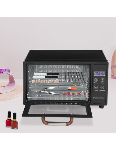 Caja Limpiadora de Uñas TEIPENG 10.5QT 110V 160W con Luz U-V