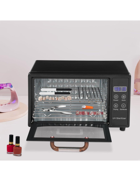 Caja Limpiadora de Uñas TEIPENG 10.5QT 110V 160W con Luz U-V Caja Limpiadora de Uñas TEIPENG 10.5QT 110V 160W con Luz U-V