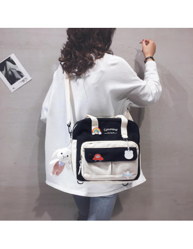 Mochila Kawaii Cyxunand Mensajera Estética para Niños