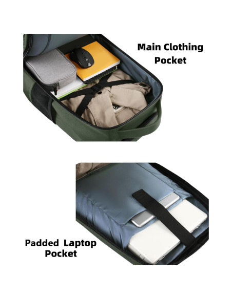Mochila Rodante MATEIN 17" Verde Resistente al Agua Mochila Rodante MATEIN 17" Verde Resistente al Agua