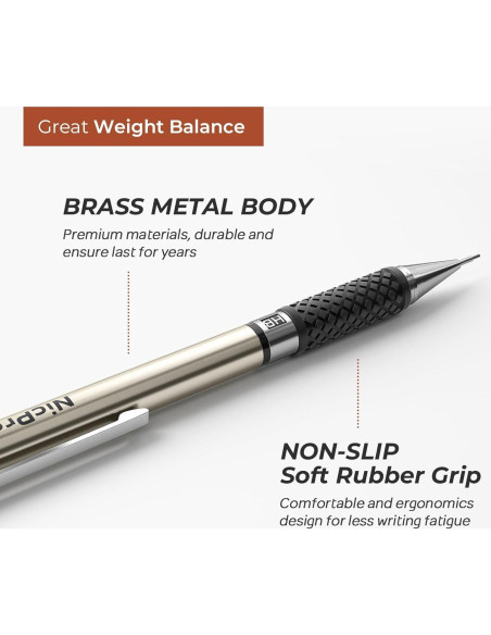 Juego de lápices mecánicos Nicpro 0.7 mm con estuche Juego de lápices mecánicos Nicpro 0.7 mm con estuche
